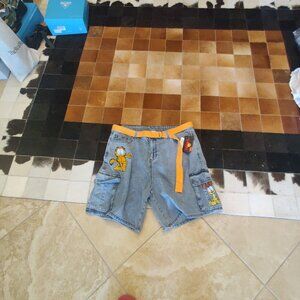 Her Universe   Garfield denim shorts size 18 New